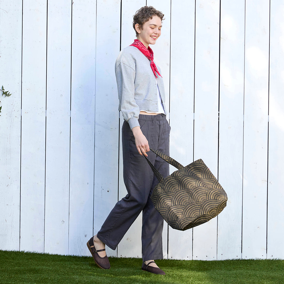 メッシュメリージェーンフラットシューズ【25M01】DARK BROWN