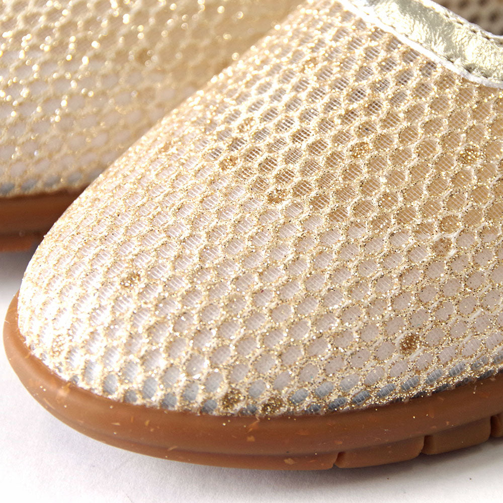 メッシュメリージェーンフラットシューズ【25M01】SILVER – MINNETONKA