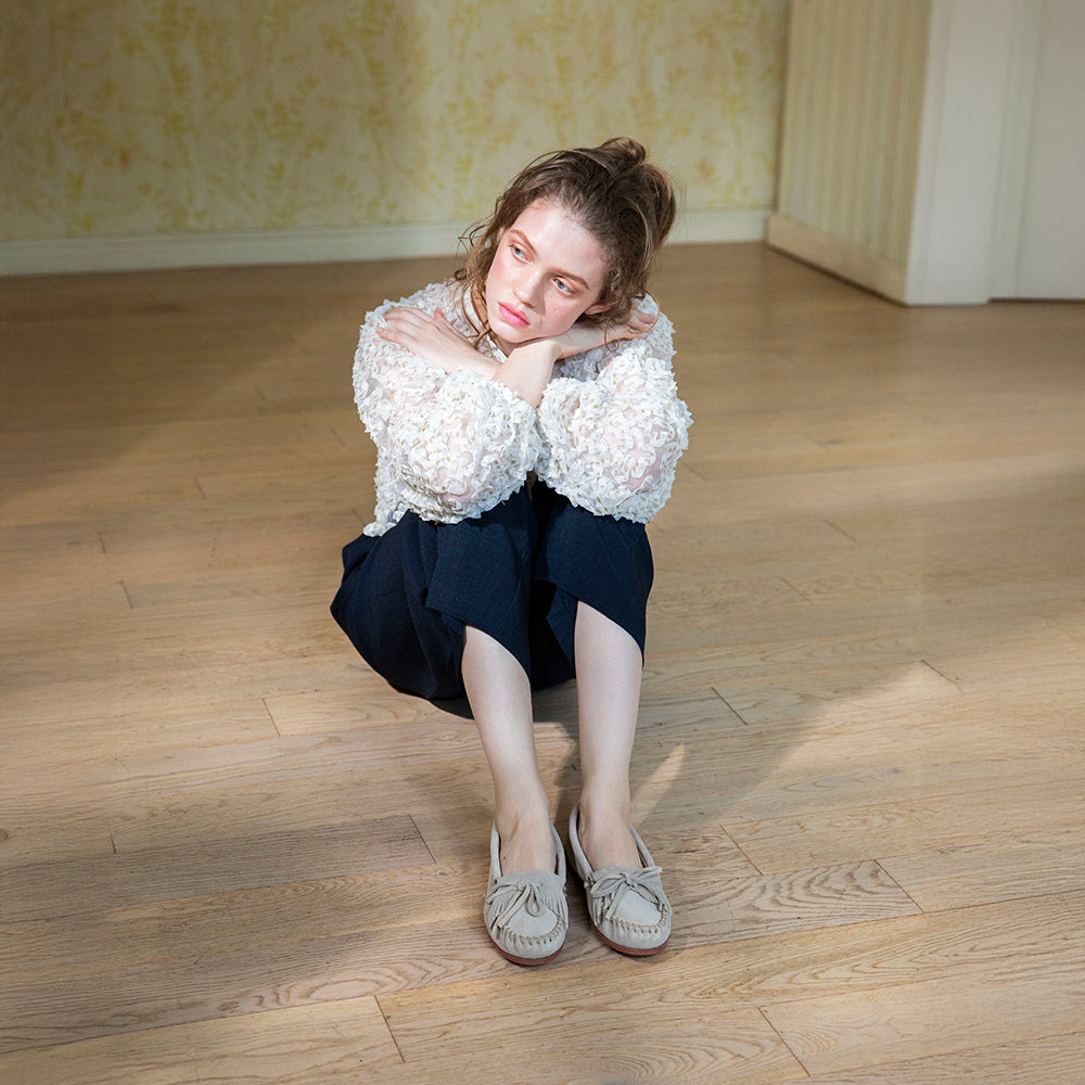 キルティ スエードモカシン【KILTY SUEDEMOC】BLACK