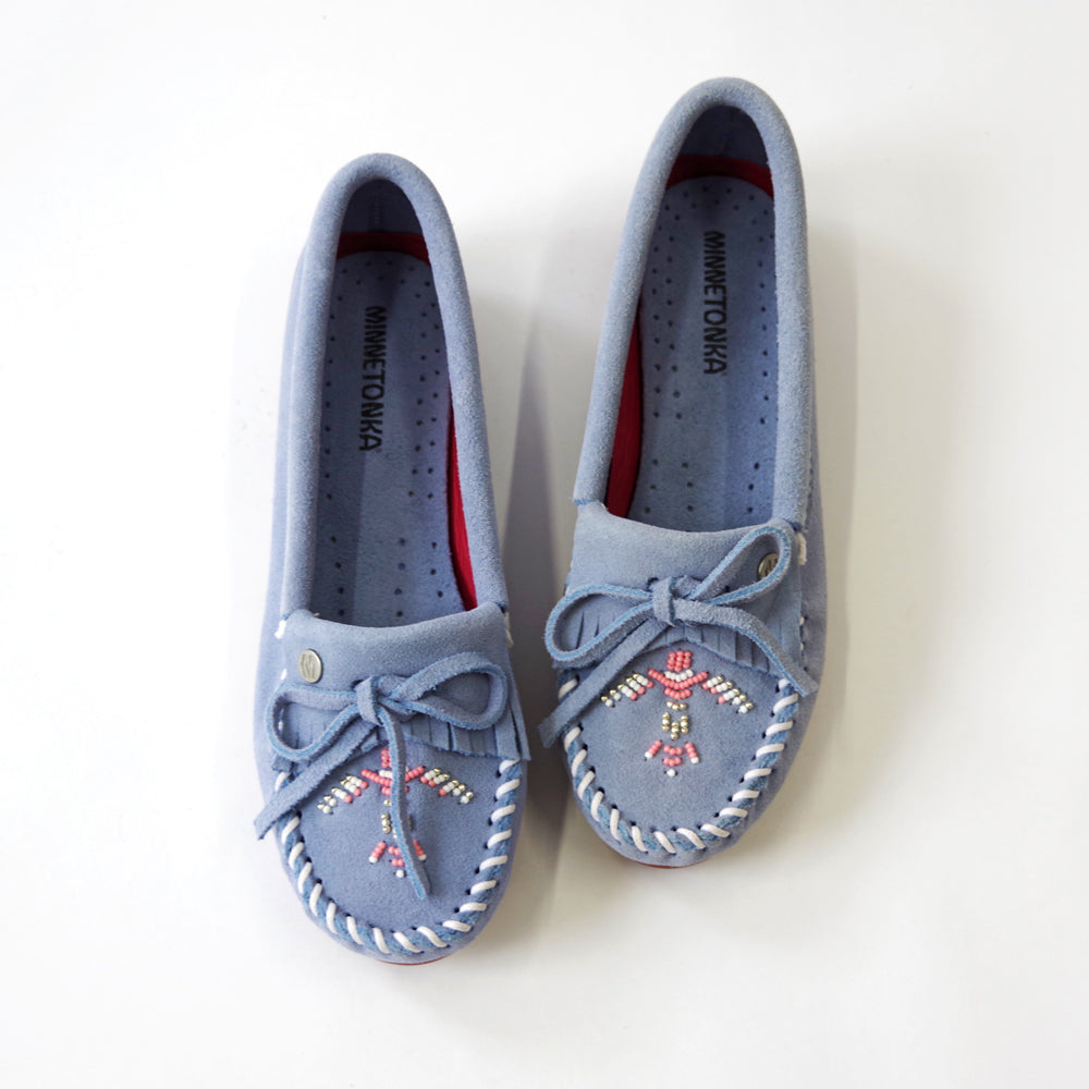 サンダーバード ビーズ刺繍モカシン【THUNDERBIRD ANIMIKII 626TB】CORNFLOWER BLUE