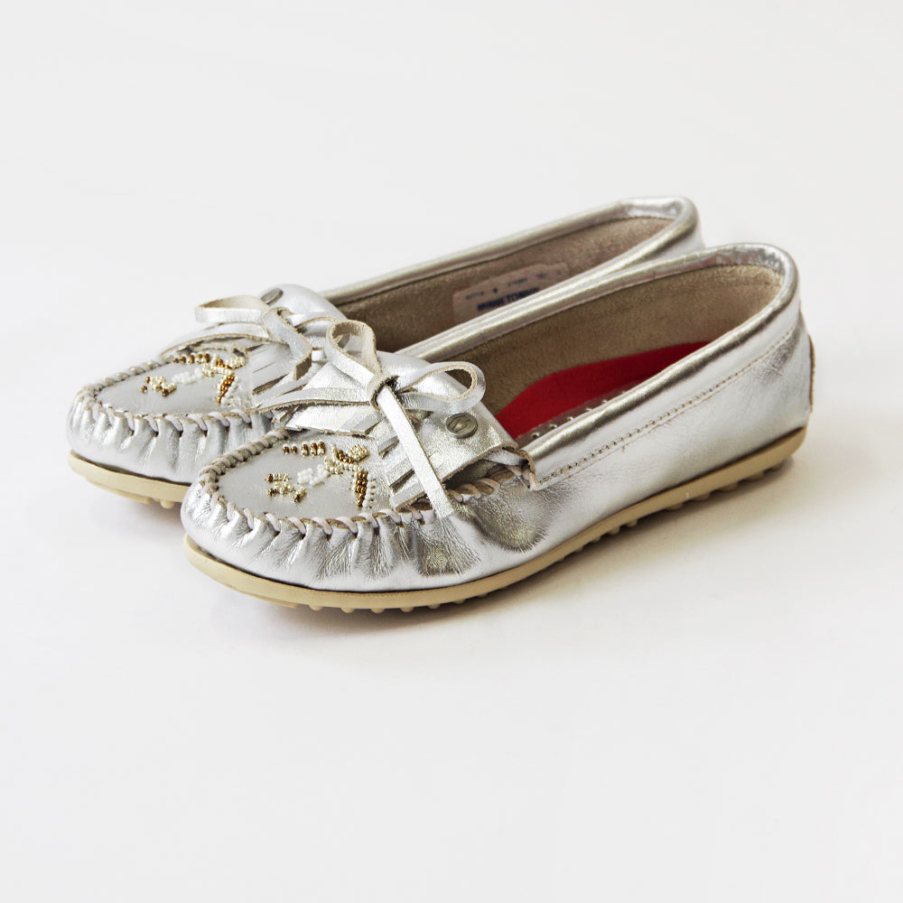 サンダーバード ビーズ刺繍モカシン【THUNDERBIRD ANIMIKII 627TB】SILVER