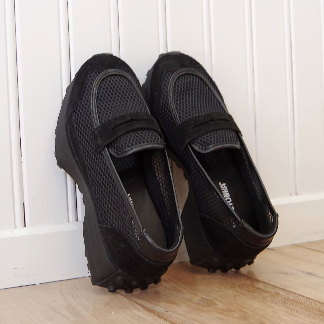 ローファースニーカー【26M02】BLACK