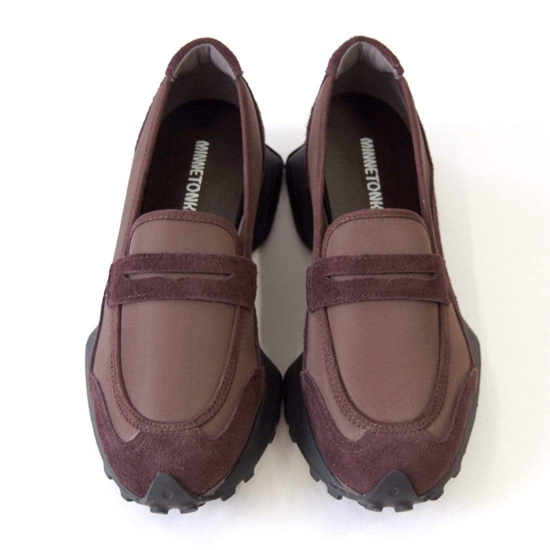 ナイロンローファースニーカー【26M02】COFFEE BLACK