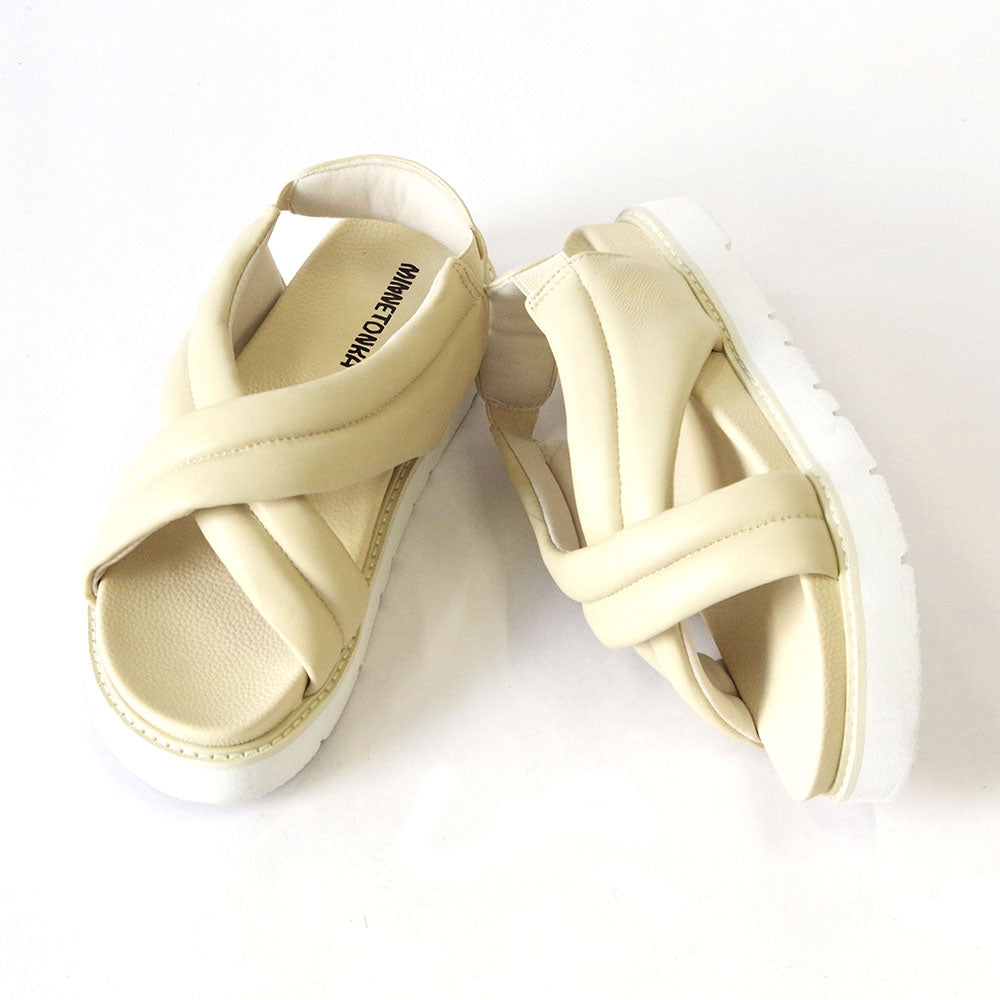 クロスベルトパファーサンダル 【26M03】GOLD