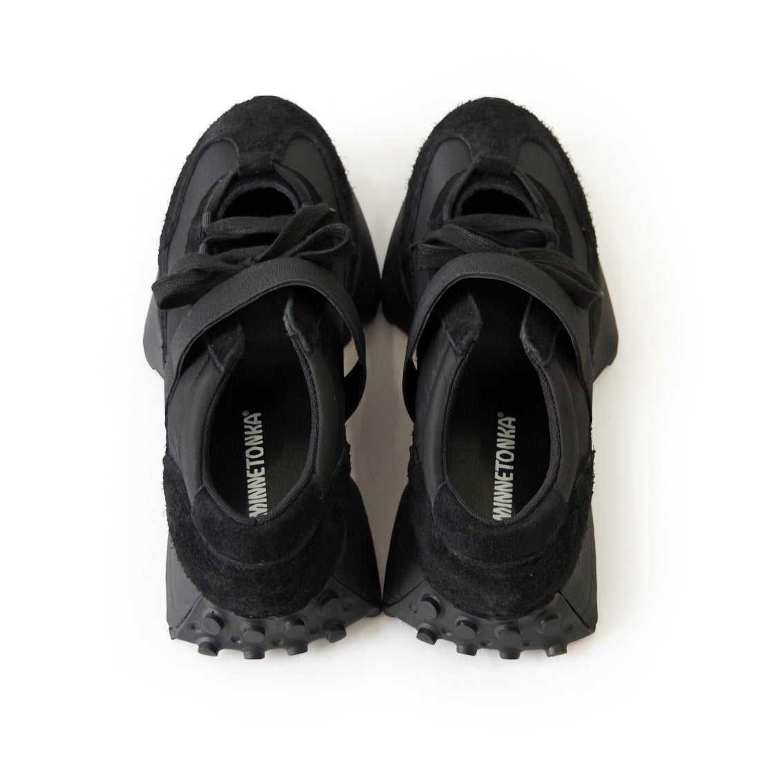 レースアップベルトスニーカー【26M06】BLACK