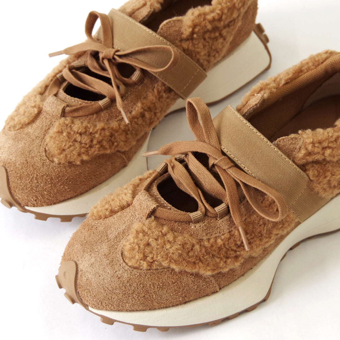 レースアップベルトスニーカー【26M06】GREY BEIGE