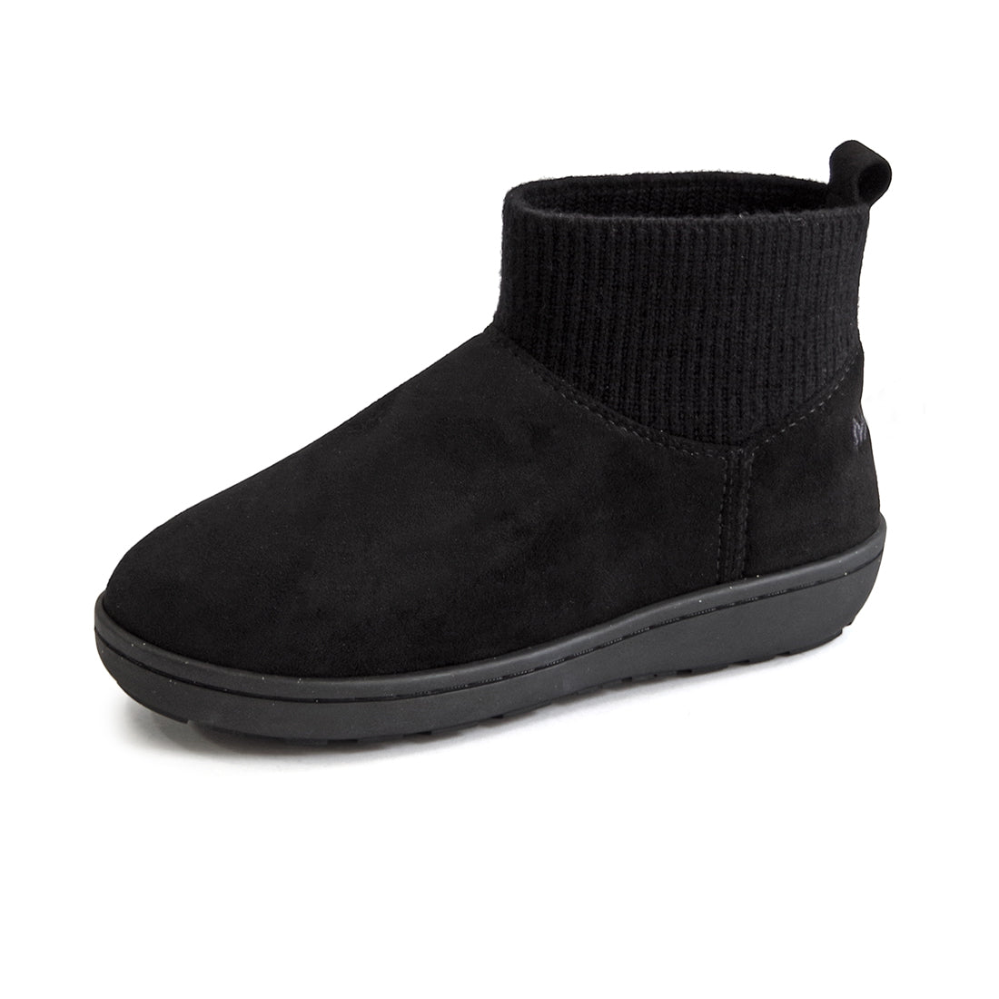 リブニットアンクルブーツ 【RIB KNIT ANKLE BOOTS】 BLACK