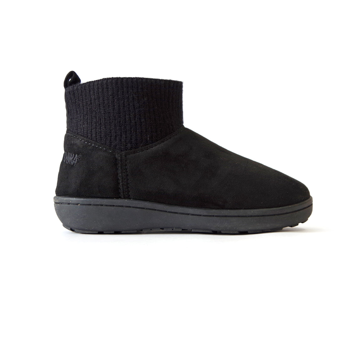 リブニットアンクルブーツ 【RIB KNIT ANKLE BOOTS】 BLACK