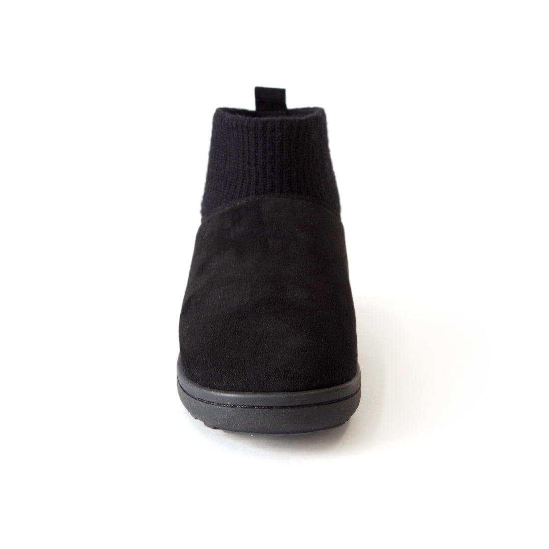 リブニットアンクルブーツ 【RIB KNIT ANKLE BOOTS】 BLACK