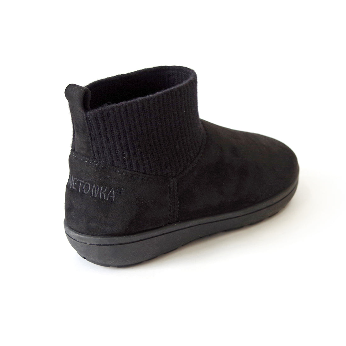 リブニットアンクルブーツ 【RIB KNIT ANKLE BOOTS】 BLACK