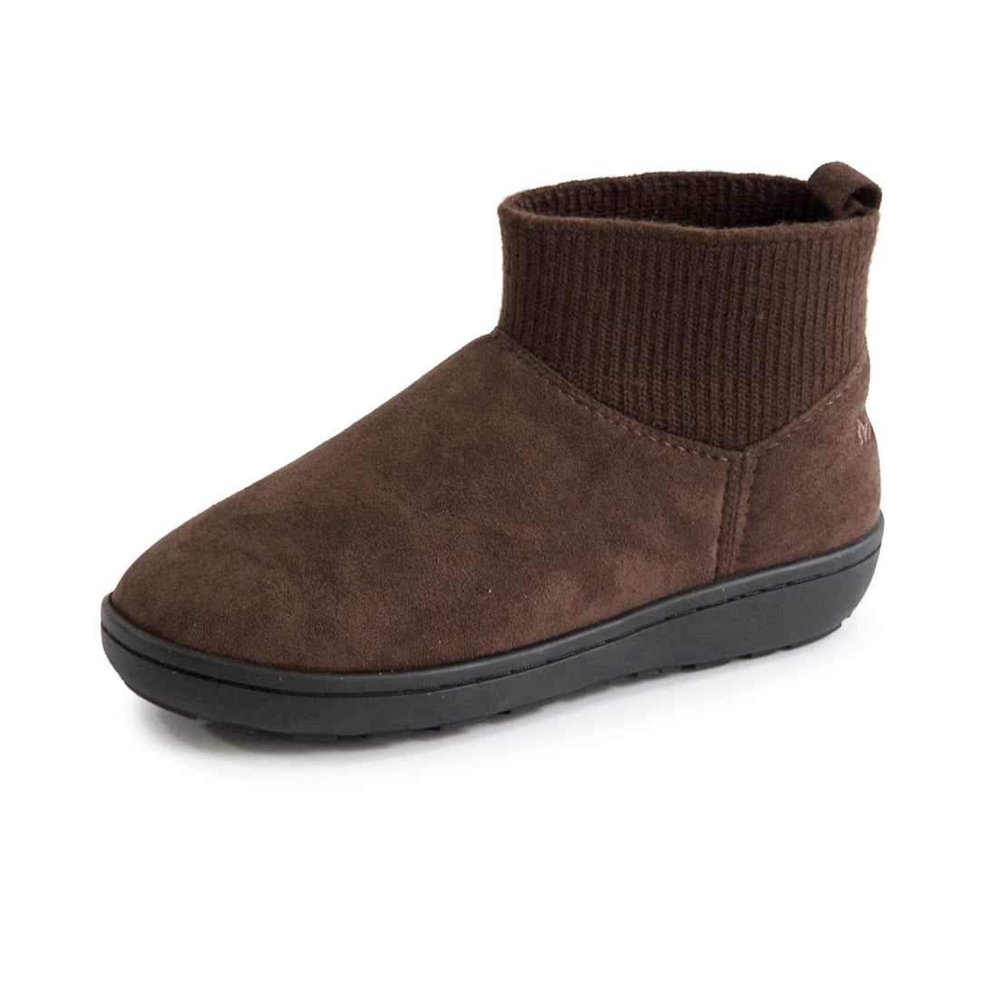 リブニットアンクルブーツ 【RIB KNIT ANKLE BOOTS】 DARK BROWN