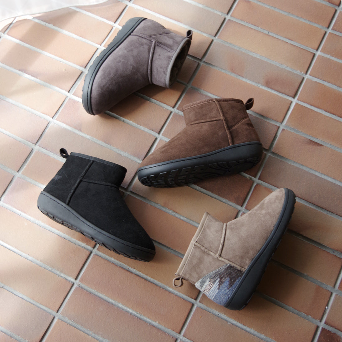 アンクルスリッパーブーツ 【ANKLE SLIPPER BOOTS】 GREGE×FABRIC