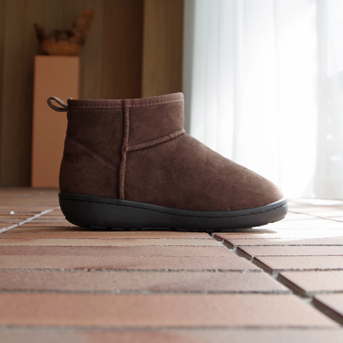 アンクルスリッパーブーツ 【ANKLE SLIPPER BOOTS】 DARK BROWN