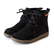 ボアつきレースアップブーツ【26M12】BLACK