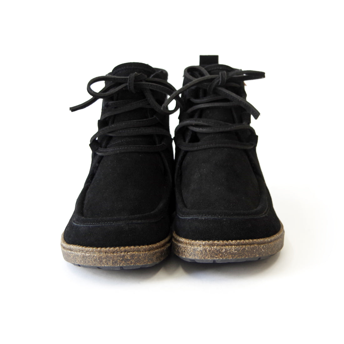 ボアつきレースアップブーツ【26M12】BLACK