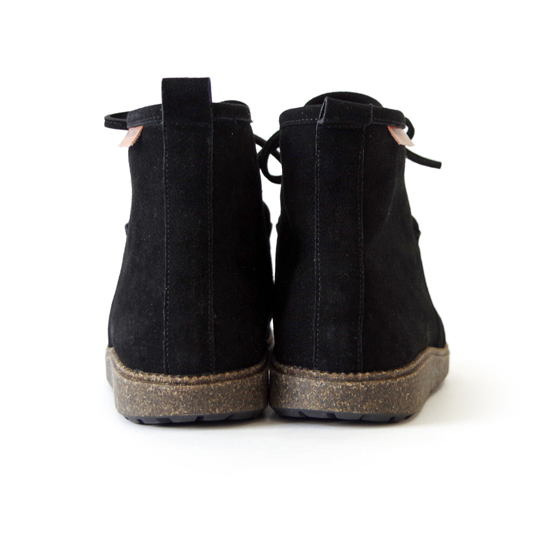 ボアつきレースアップブーツ【26M12】BLACK