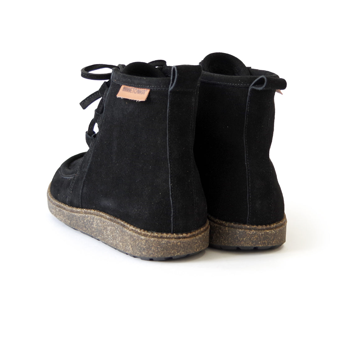 ボアつきレースアップブーツ【26M12】BLACK