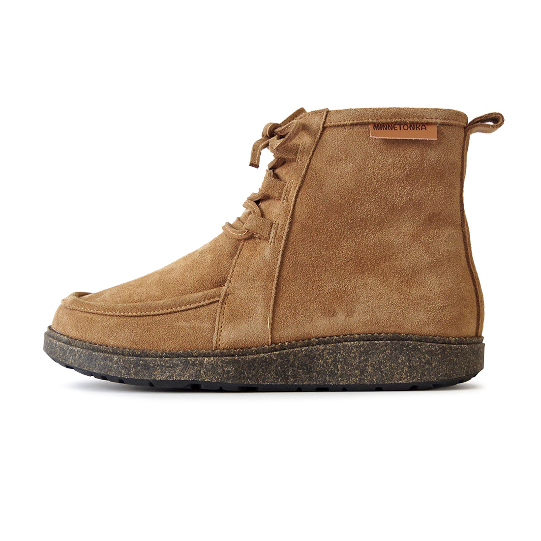 ボアつきレースアップブーツ【26M12】CAMEL
