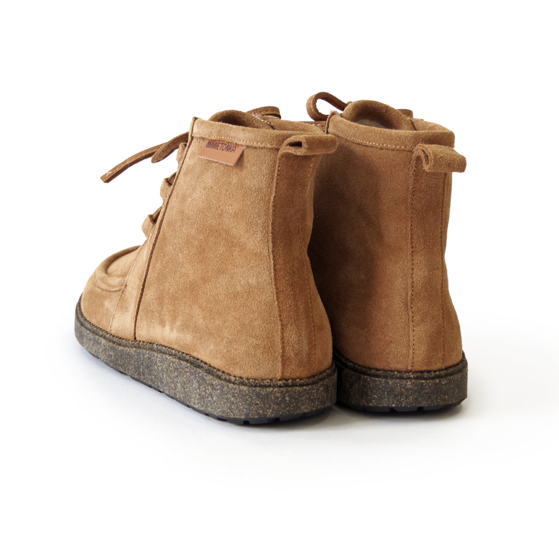 ボアつきレースアップブーツ【26M12】CAMEL