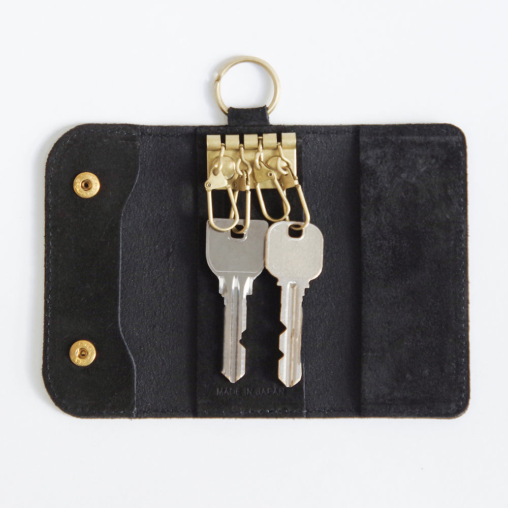 4連リングキーケース【4 RINGS KEY CASE】 BLACK