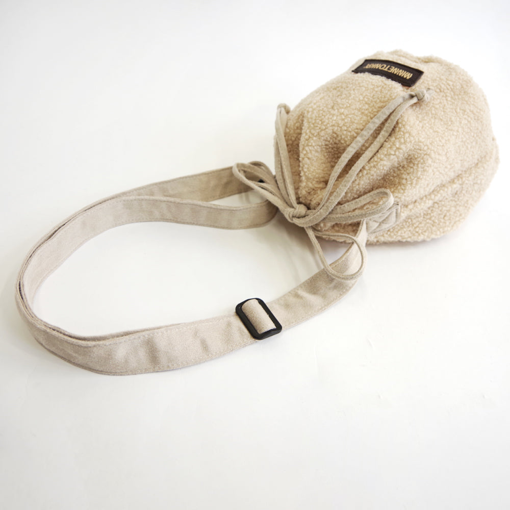 巾着バッグ【PURSE BOA BAG】 IVORY