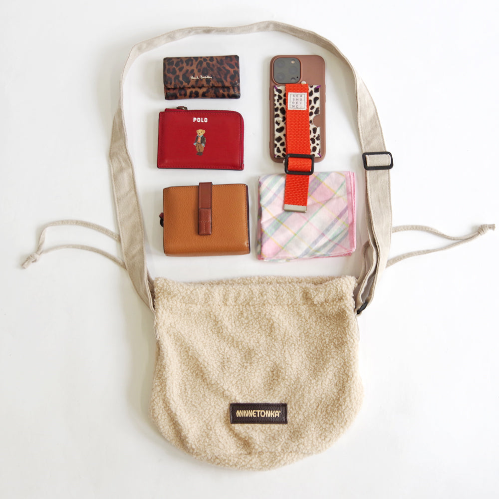 巾着バッグ【PURSE BOA BAG】 IVORY