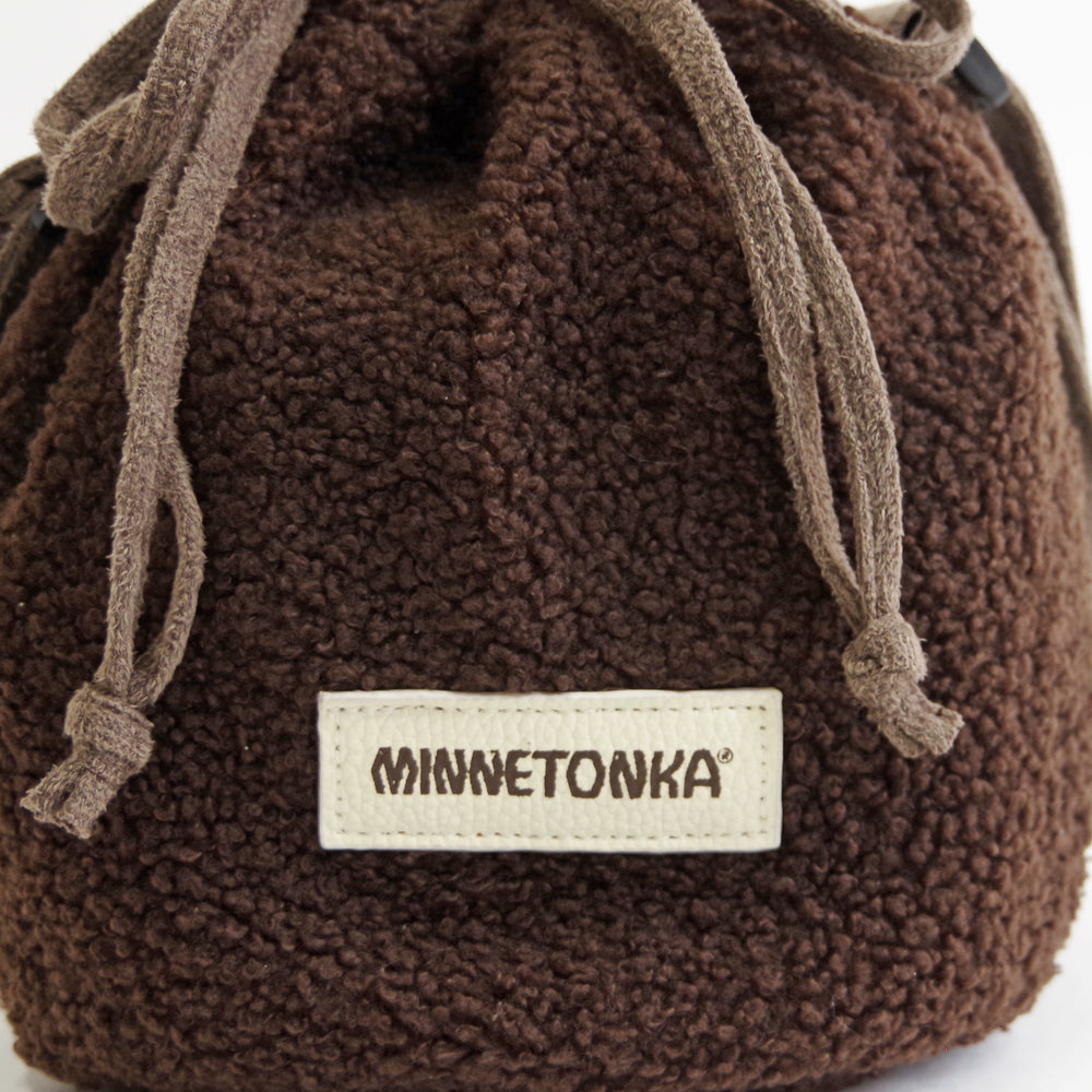 巾着バッグ【PURSE BOA BAG】 BROWN