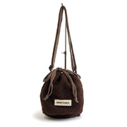 巾着バッグ【PURSE BOA BAG】 BROWN