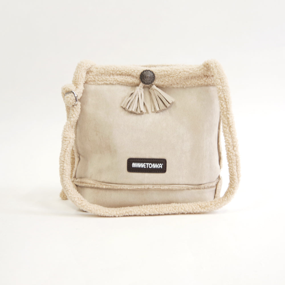 スエード× ボアトートショルダーバッグ 【SUEDE×BOA SHOULDER BAG】 BROWN