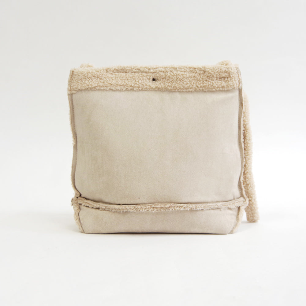 スエード× ボアトートショルダーバッグ 【SUEDE×BOA SHOULDER BAG】 BROWN