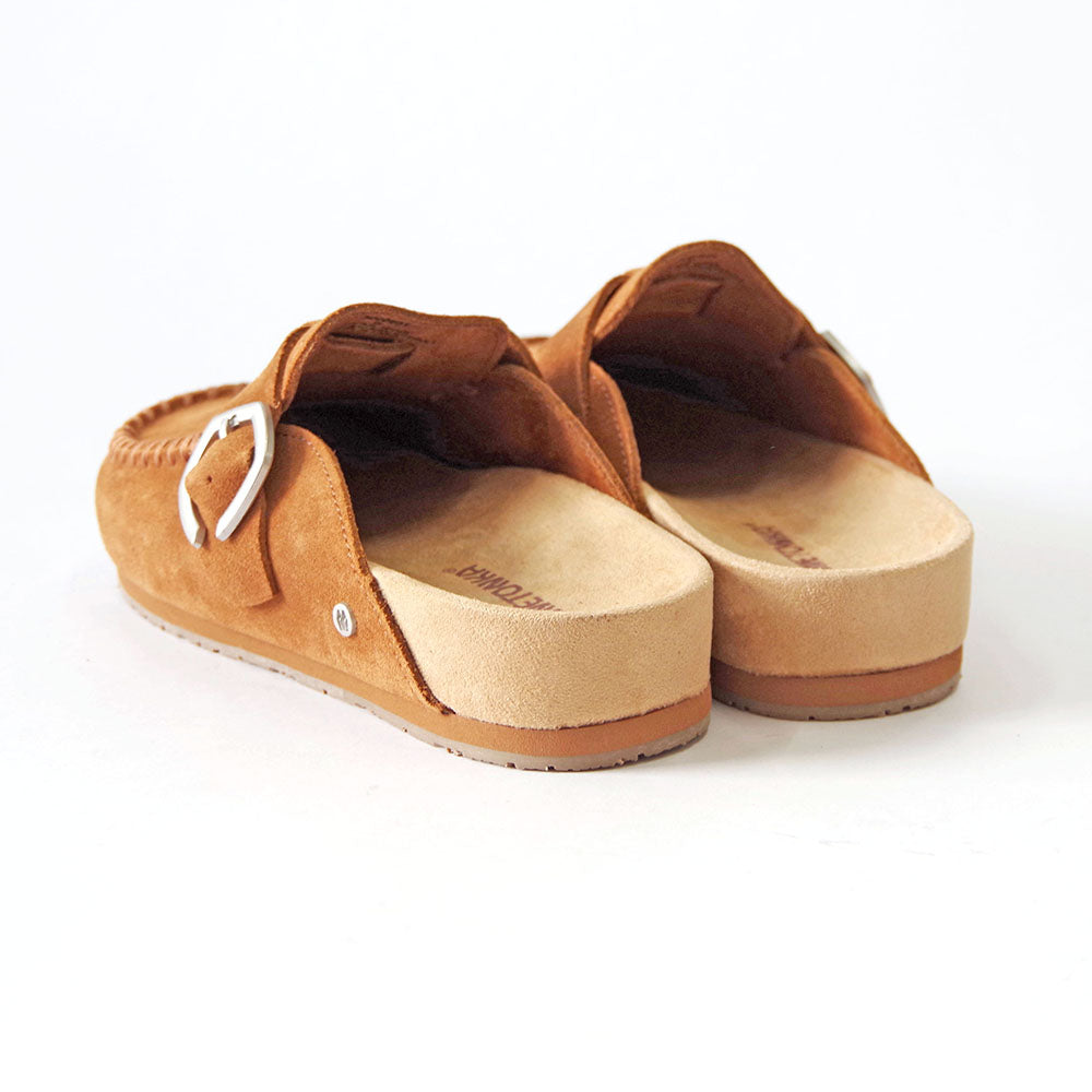 クロッグシューズ【BUCKLE CLOG】BROWN – MINNETONKA公式オンラインストア