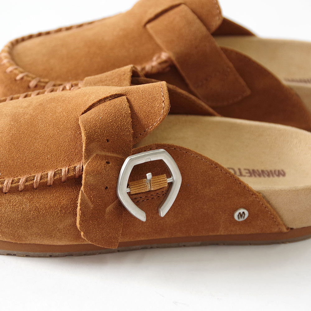クロッグシューズ【BUCKLE CLOG】BROWN – MINNETONKA公式オンラインストア