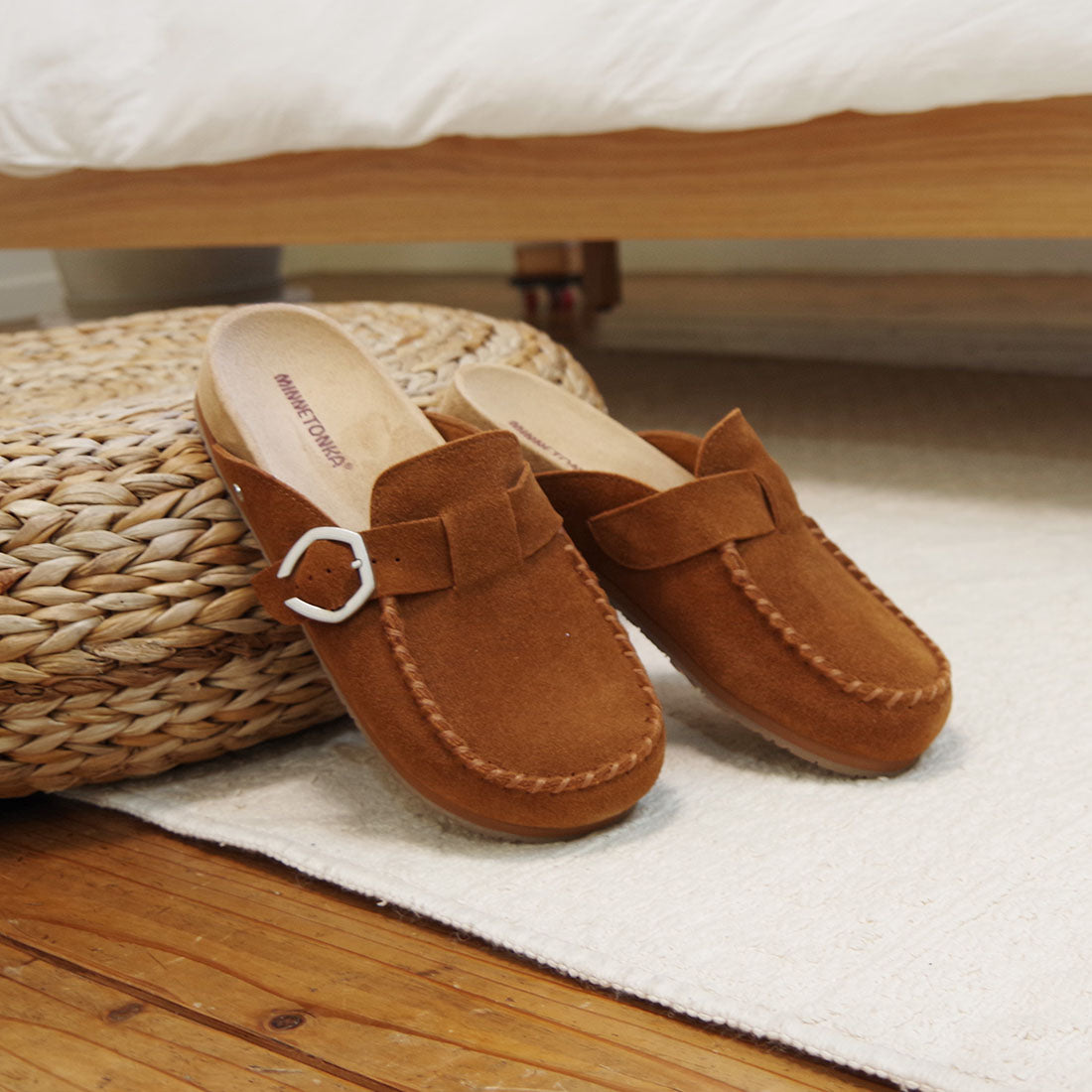 クロッグシューズ【BUCKLE CLOG】BROWN