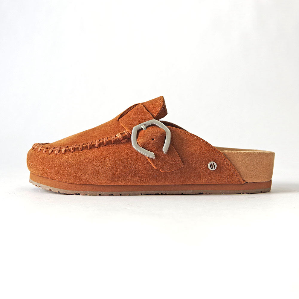 クロッグシューズ【BUCKLE CLOG】BROWN – MINNETONKA公式オンラインストア