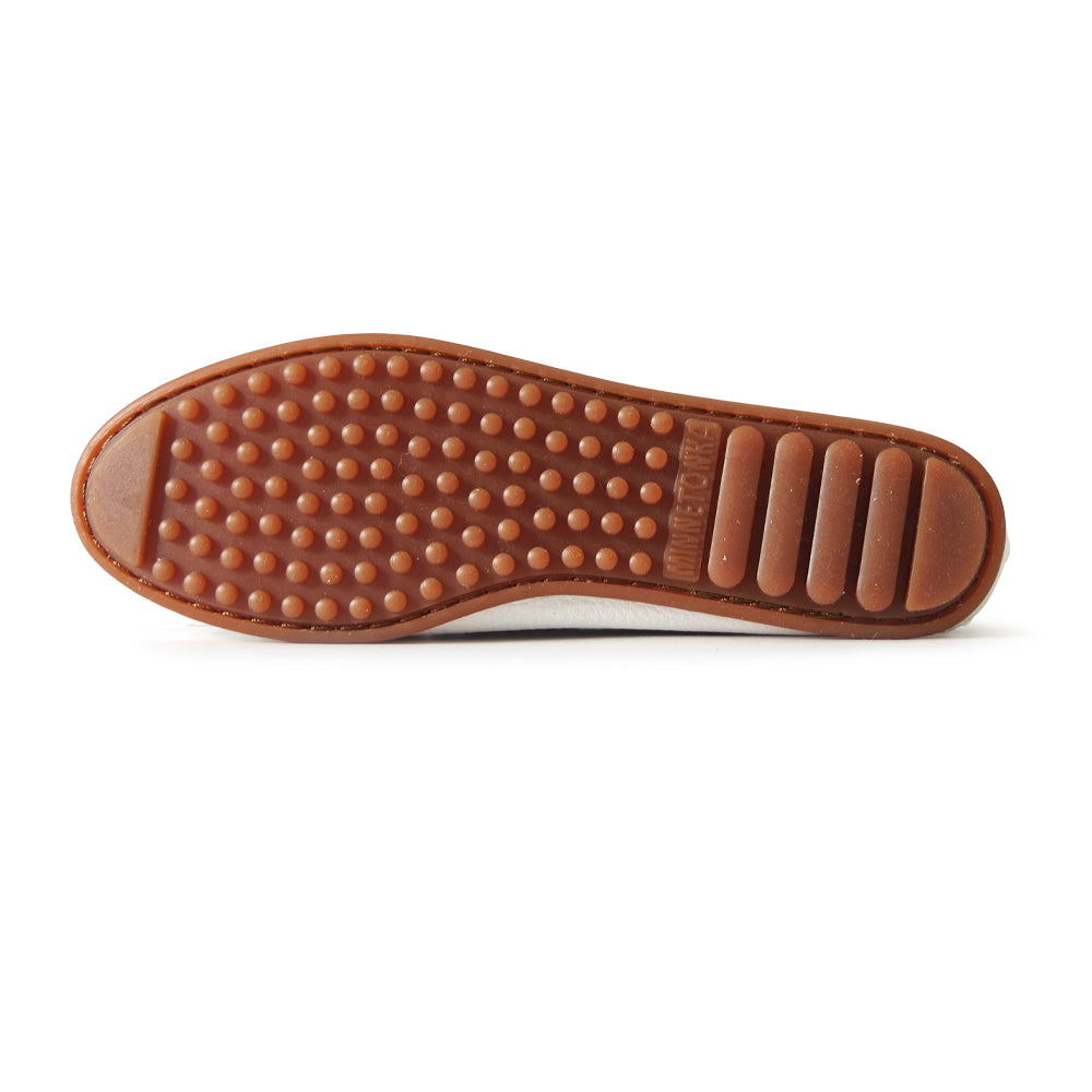 ディアスキン ソフト モック【DEERSKIN SOFT MOC】 WHITE – MINNETONKA