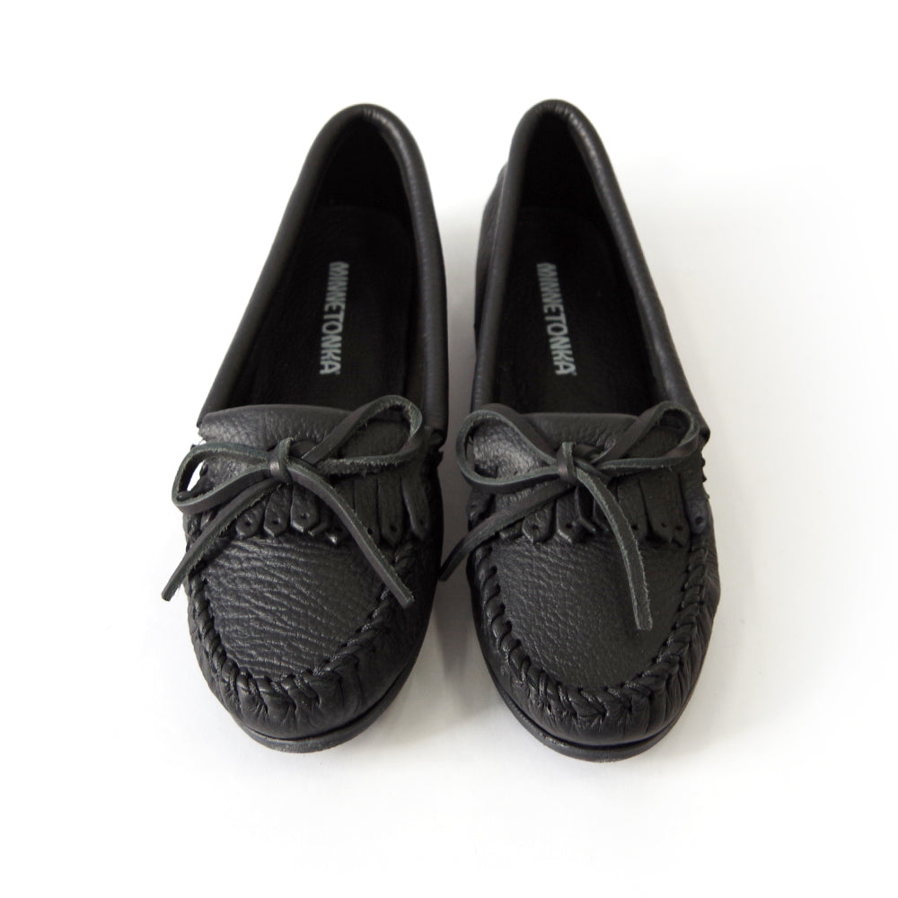 ディアスキン ソフト モック【DEERSKIN SOFT MOC】 BLACK – MINNETONKA
