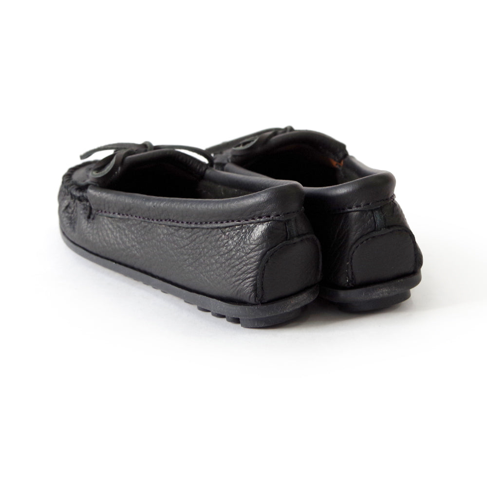 ディアスキン ソフト モック【DEERSKIN SOFT MOC】 BLACK – MINNETONKA