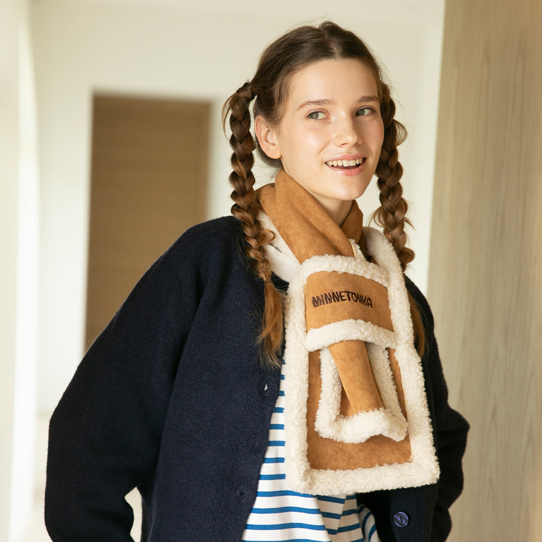ボアティペット【STANDARD SCARF】 BEIGE