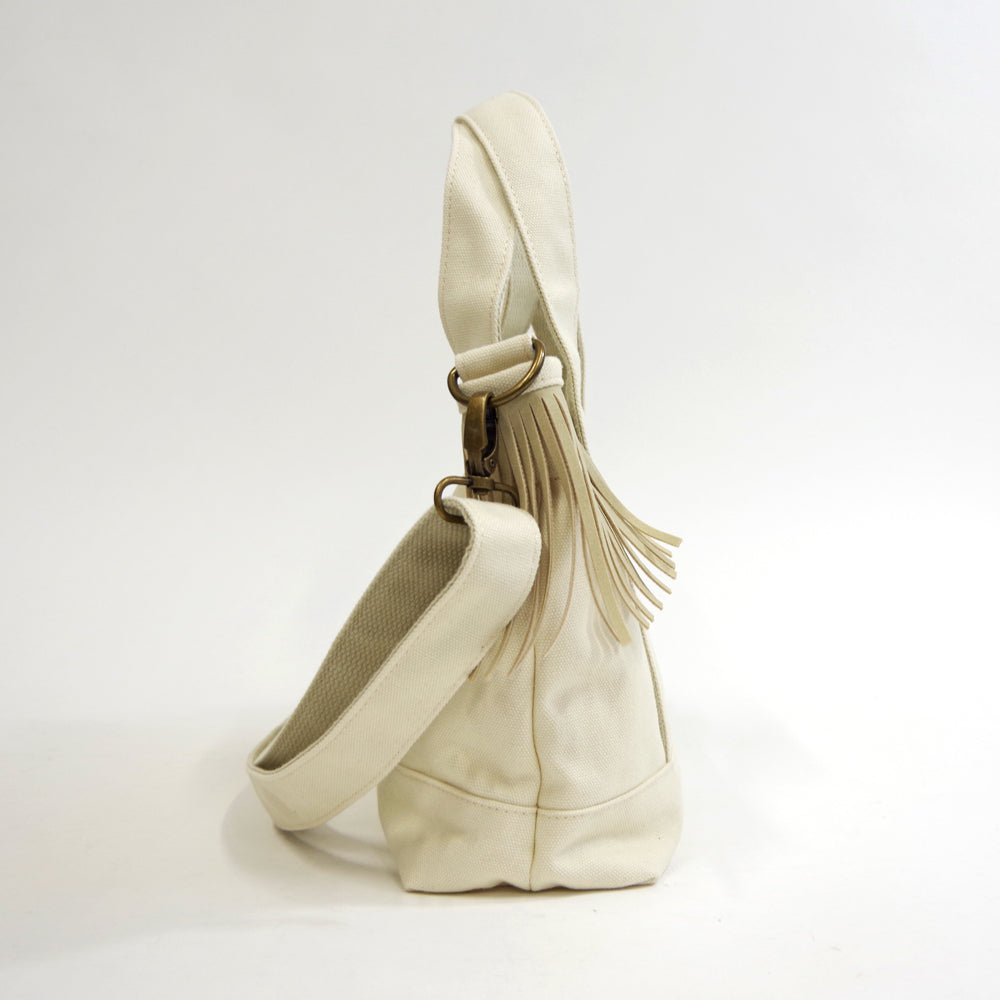 サイドフリンジトートバッグ【SIDE FRINGE 2WAY TOTE BAG】 GREY