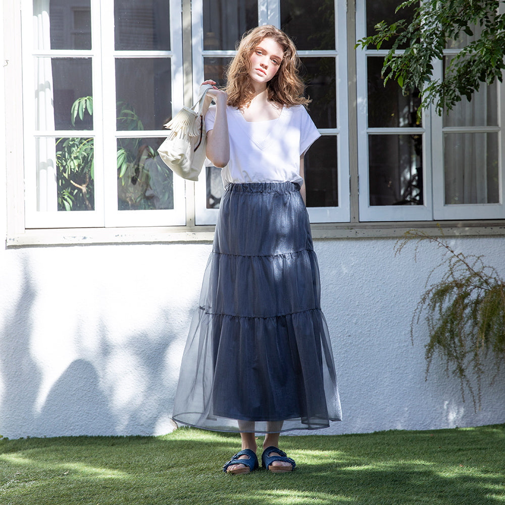 ジョージーン ベルトサンダル【GEORGINE】BLUE DENIM