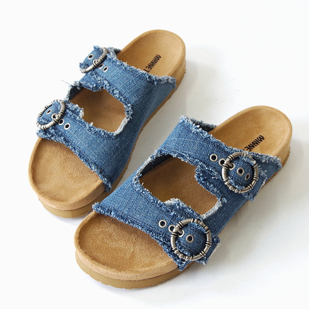 ジョージーン ベルトサンダル【GEORGINE】BLUE DENIM