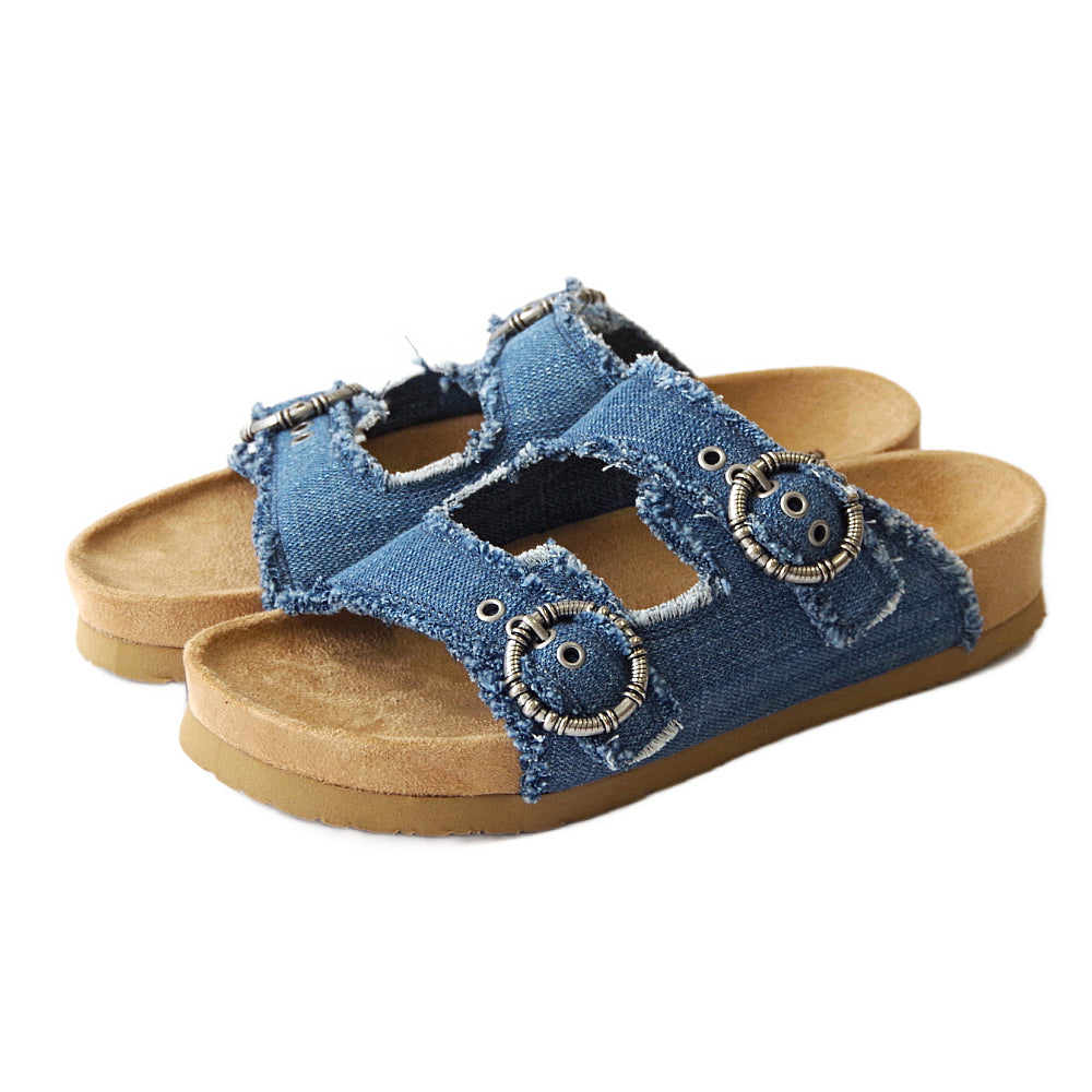 ジョージーン ベルトサンダル【GEORGINE】BLUE DENIM