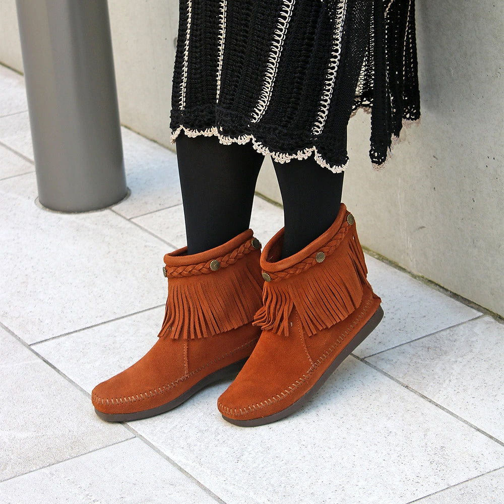 ハイ トップ バックジップブーツ【HI TOP BACK ZIP BOOT】BROWN