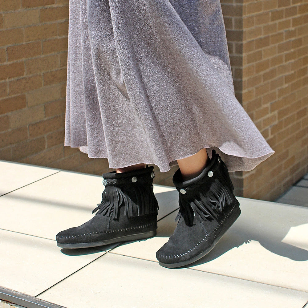 ハイ トップ バックジップブーツ【HI TOP BACK ZIP BOOT】BLACK