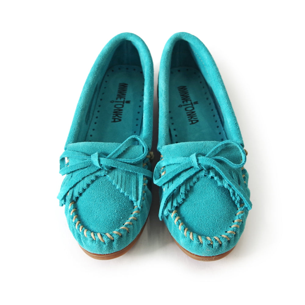 キルティ スエードモカシン【KILTY SUEDEMOC】TURQUOISE