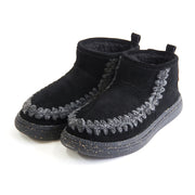 ニットステッチボアブーツ【24M07】BLACK