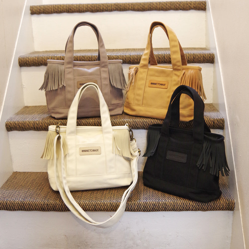 サイドフリンジトートバッグ【SIDE FRINGE 2WAY TOTE BAG】 GREY