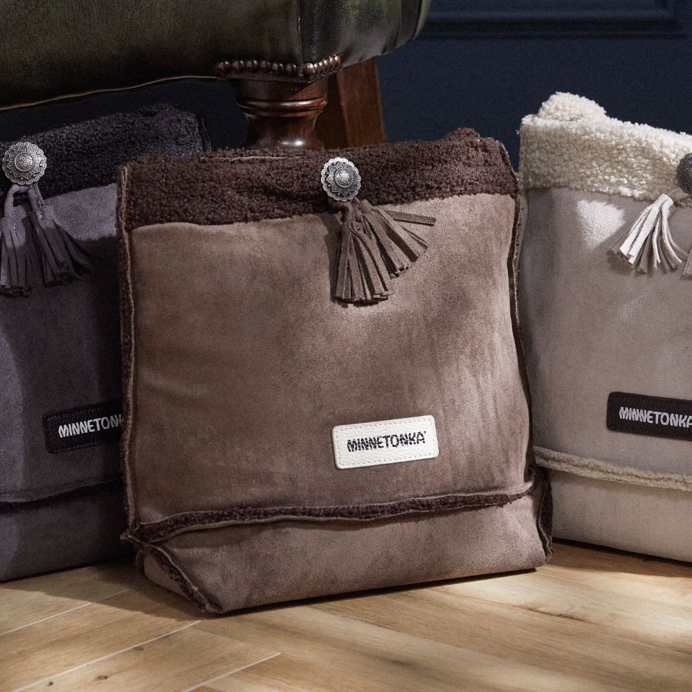 スエード× ボアトートショルダーバッグ 【SUEDE×BOA SHOULDER BAG】 BROWN
