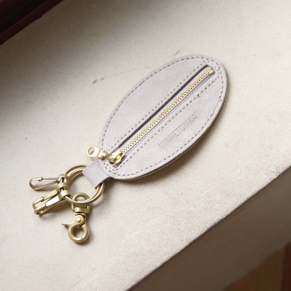 オーバルコイン＆キーホルダー【OVAL COIN CASE】 GREY