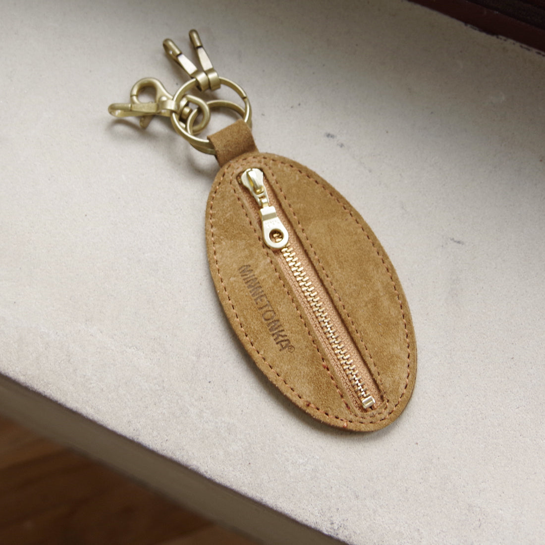 オーバルコイン＆キーホルダー【OVAL COIN CASE】 BROWN